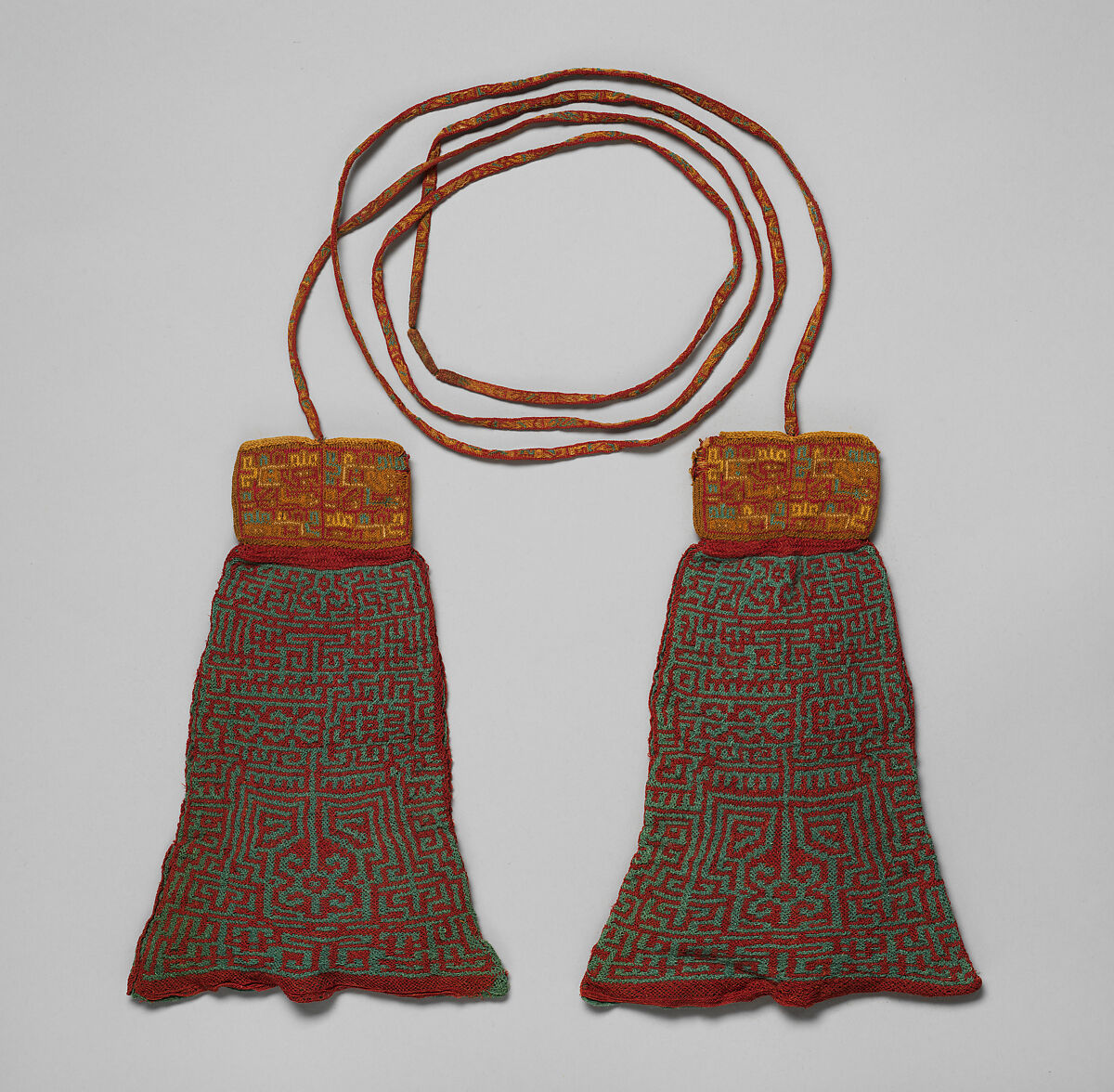 Headband with ornamental tassels, Nasca artist, Camelid hair, Nasca