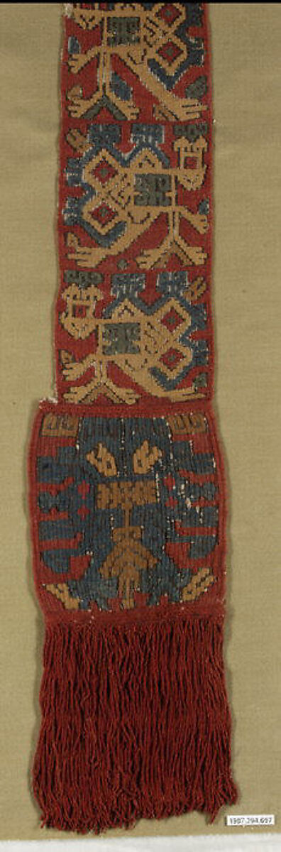 Sash (?), Camelid hair, Nasca 