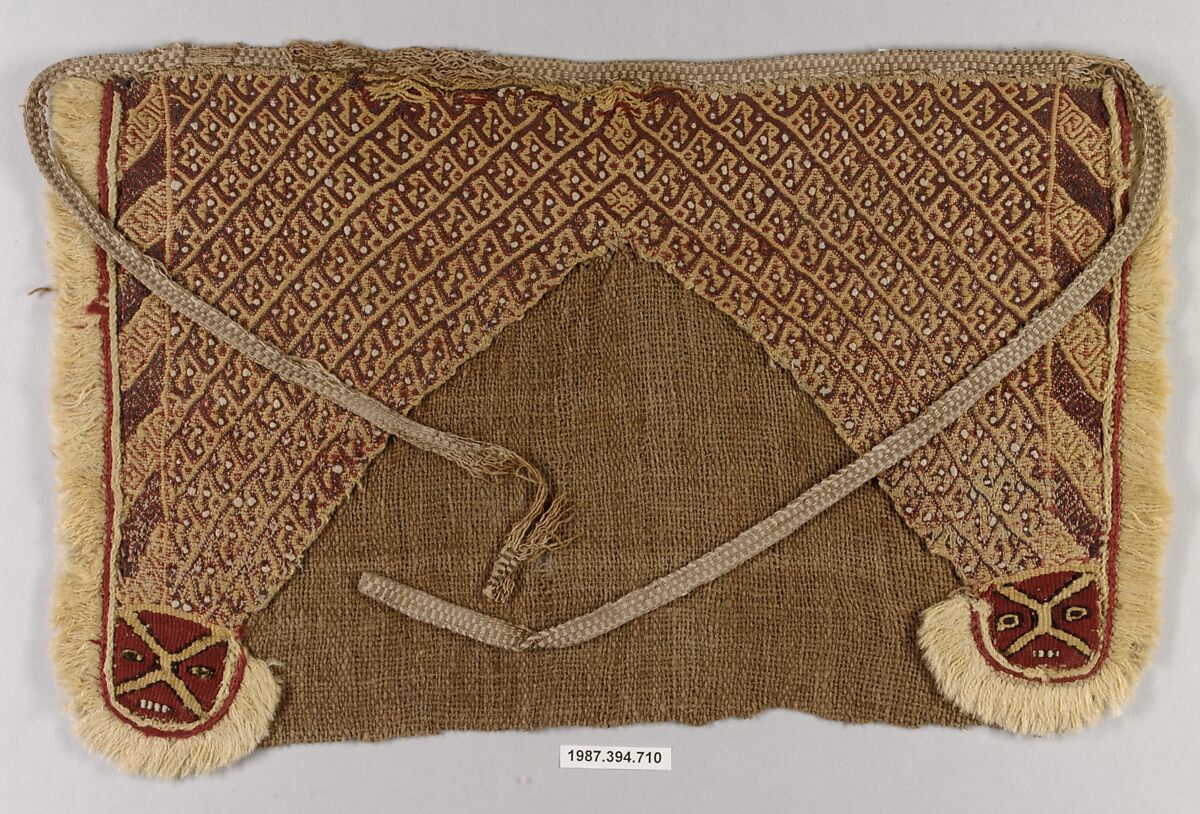 Tapestry Panel, Camelid hair, cotton, Peruvian 