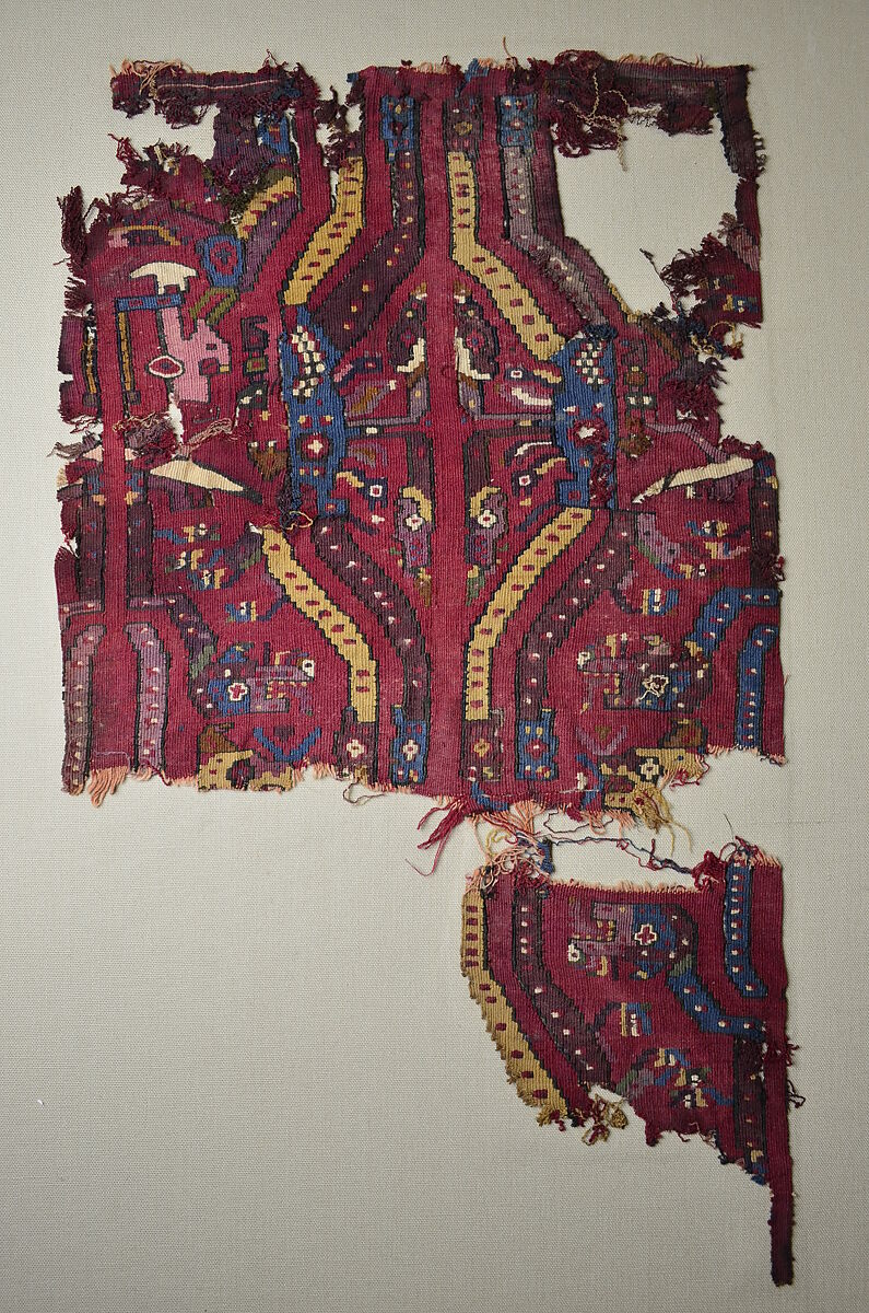 Woven Fragment, Camelid hair, cotton, Moche 