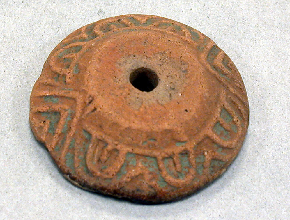 Spindle Whorl, Ceramic, Mexican