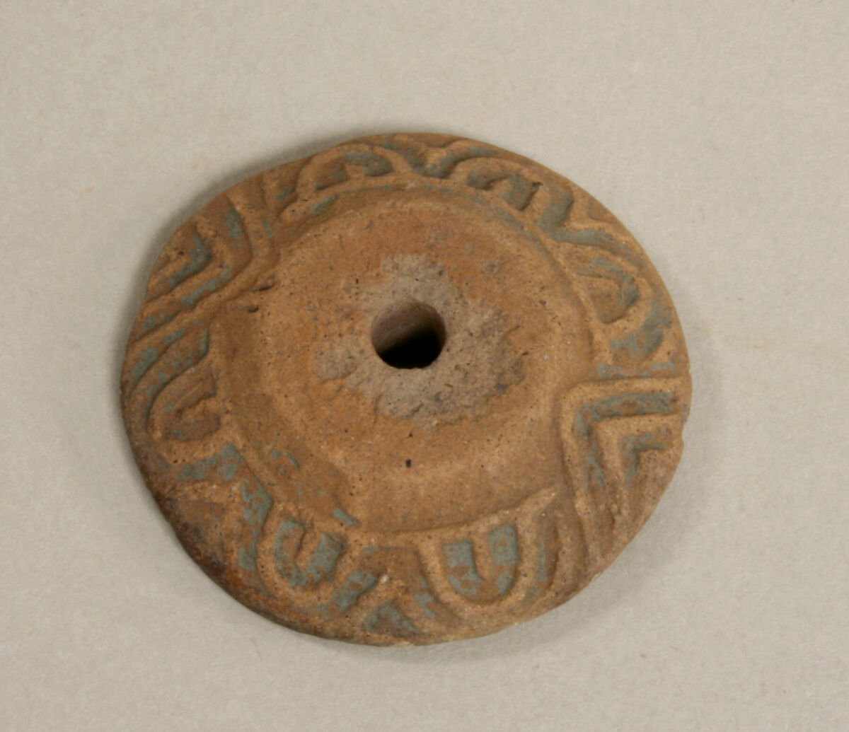 Spindle Whorl, Ceramic, Mexican 