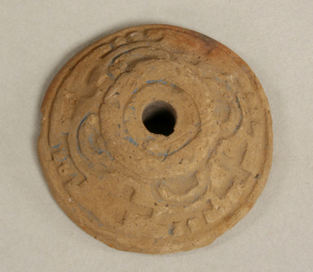 Spindle Whorl, Ceramic, Mexican 