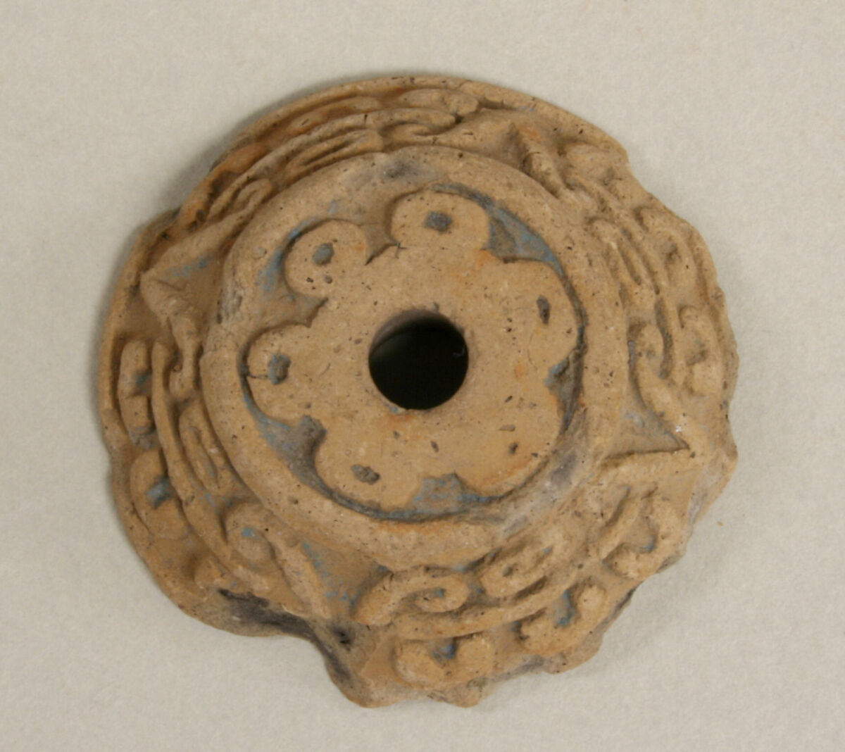 Spindle Whorl, Ceramic, Mexican 