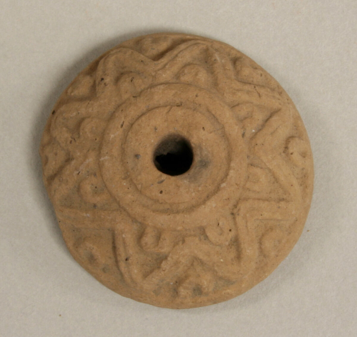 Spindle Whorl, Ceramic, Mexican 