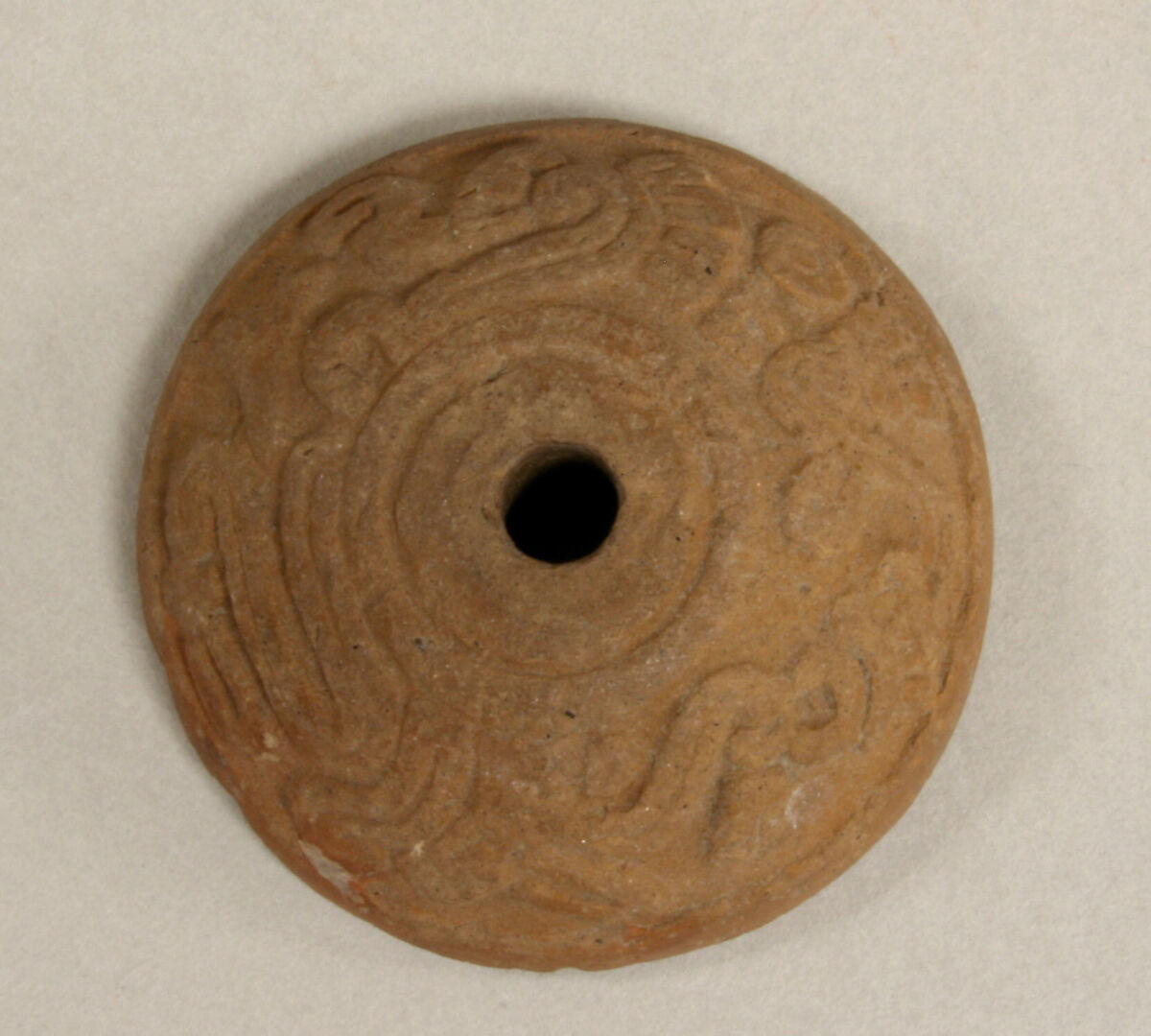 Spindle Whorl, Ceramic, Mexican 