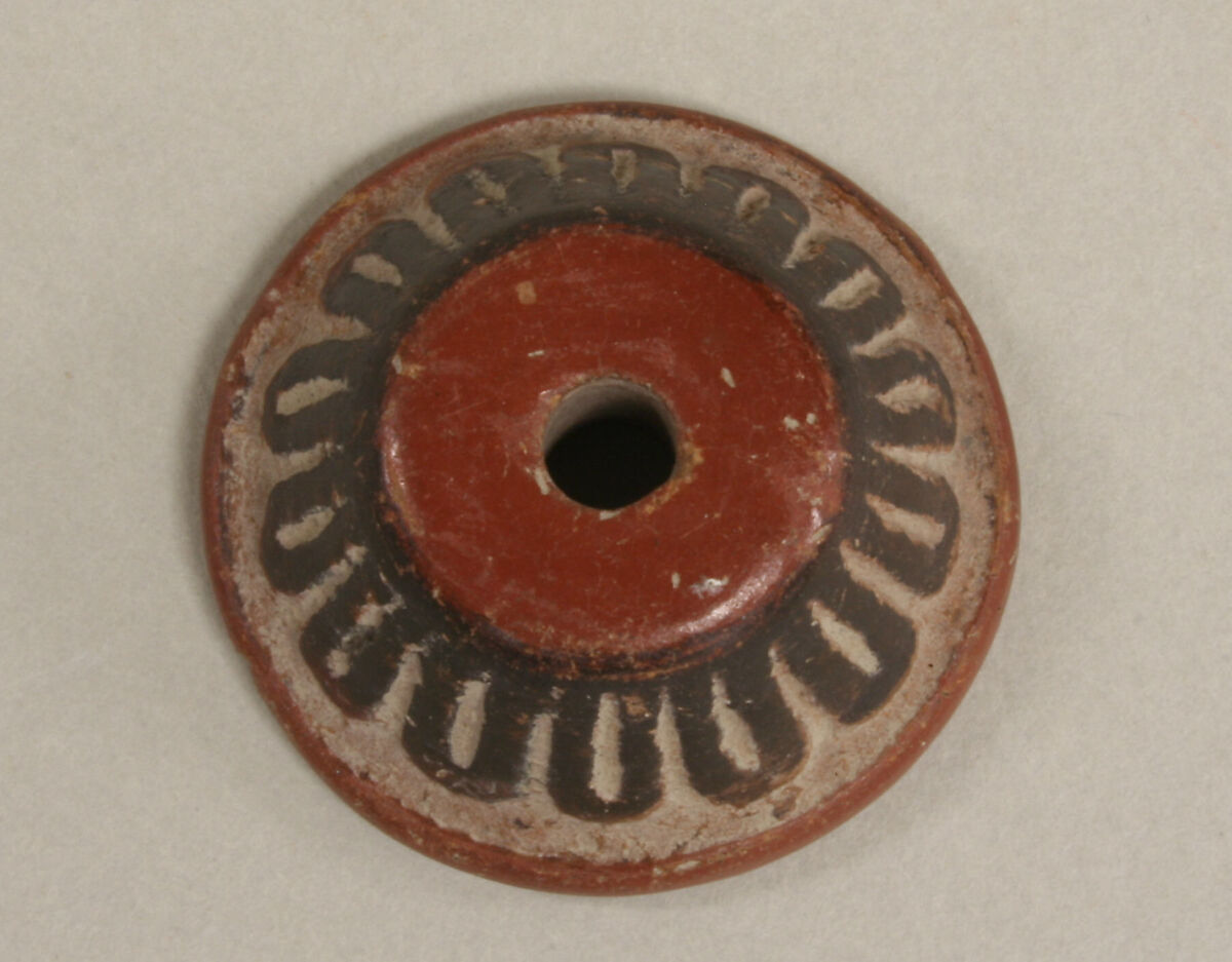 Spindle Whorl, Ceramic, Mexican 