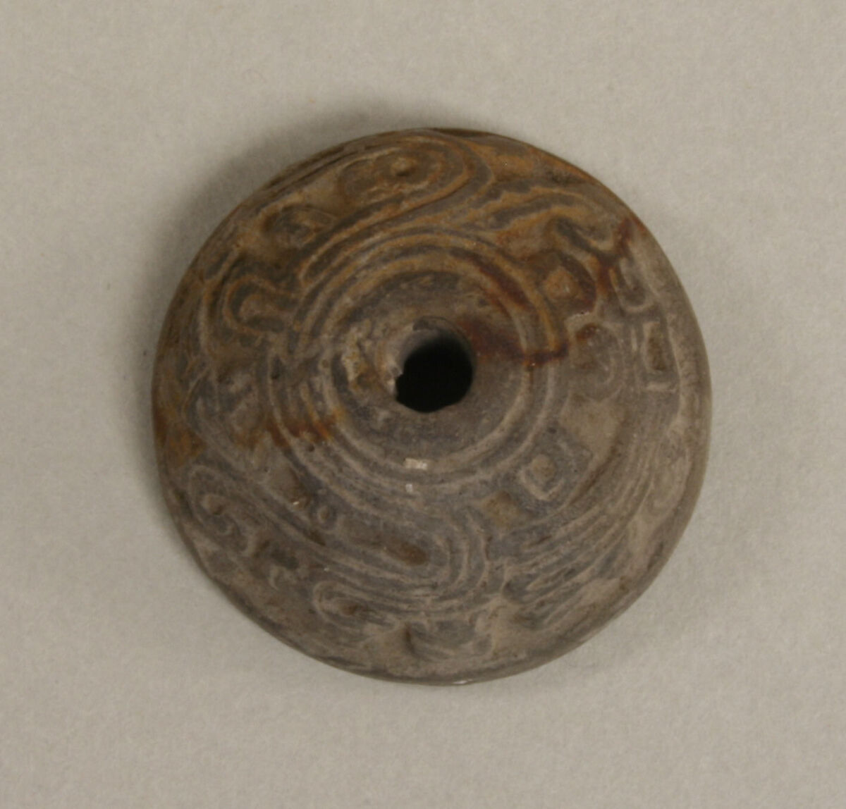 Spindle Whorl, Ceramic, Mexican 