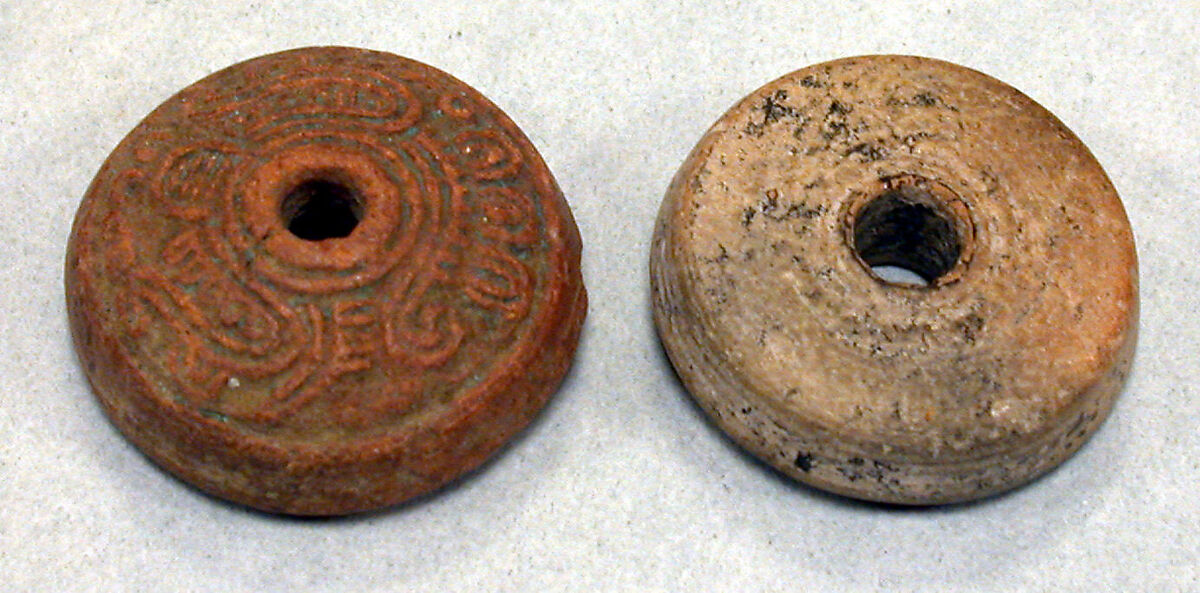 Spindle Whorl, Ceramic, Mexican
