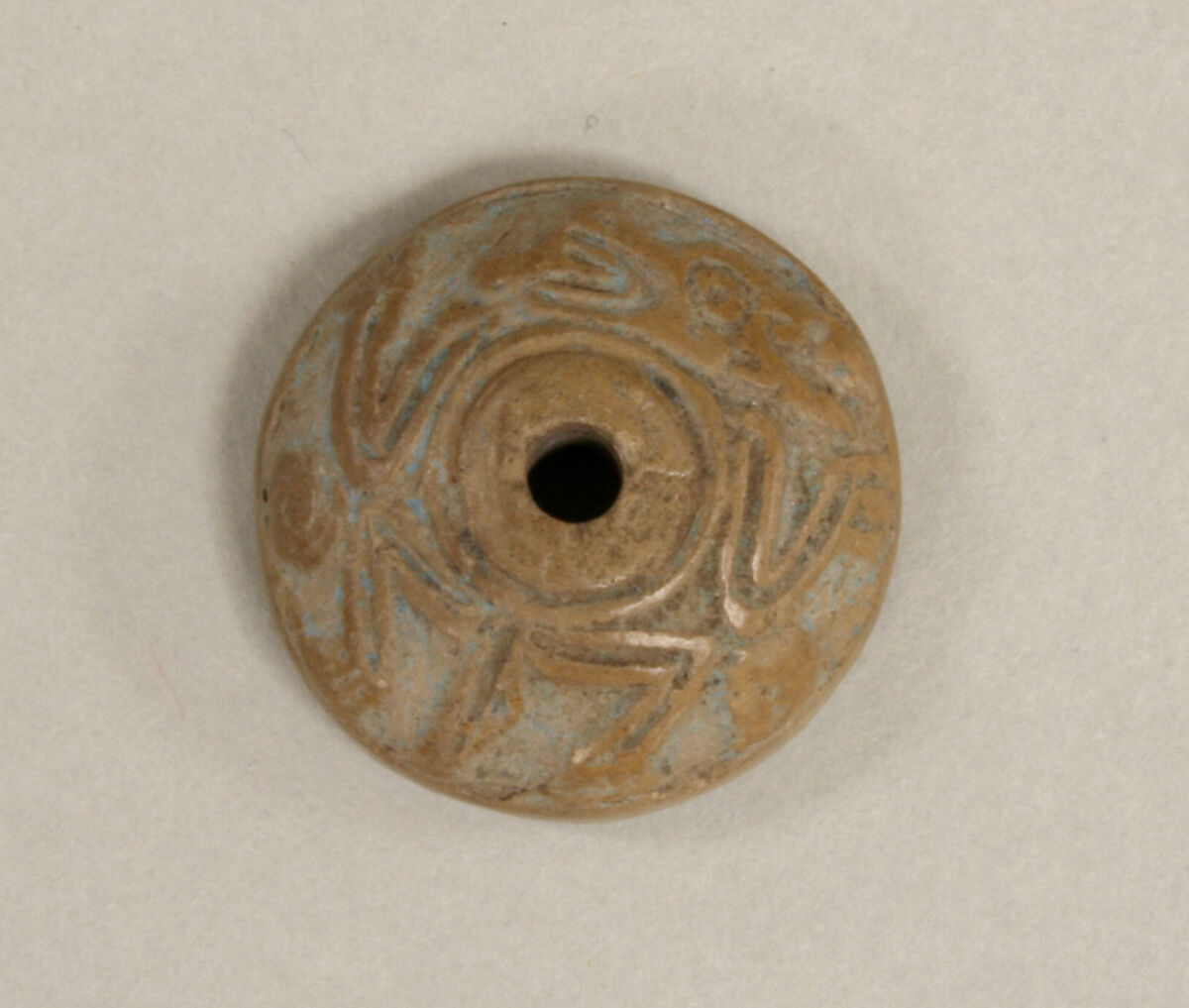 Spindle Whorl, Ceramic, Mexican