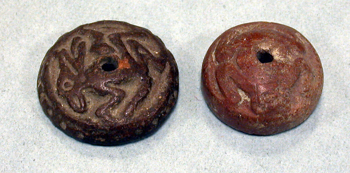 Spindle Whorl, Ceramic, Mexican