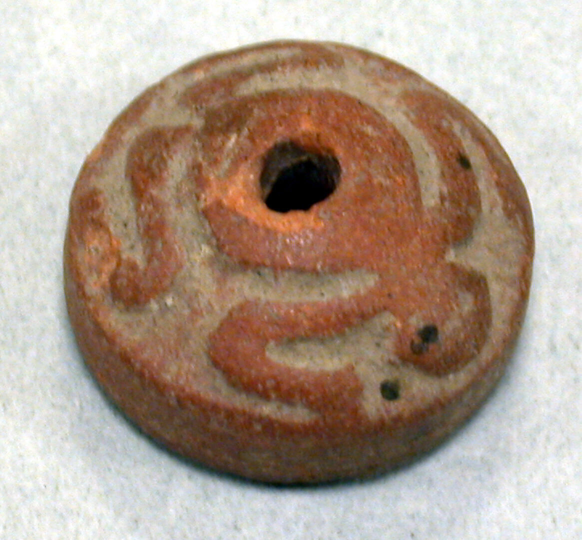 Spindle Whorl, Ceramic, Mexican