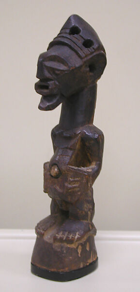 Figure, Wood, metal, Luba or Songye peoples