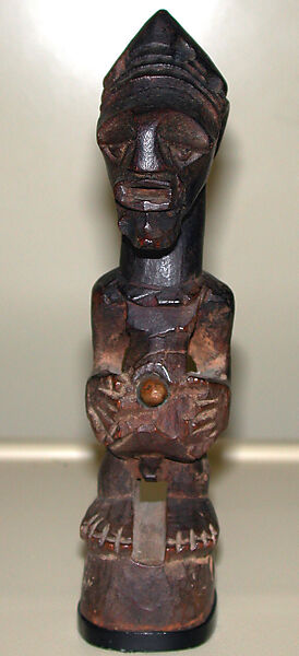 Figure, Wood, metal, Luba or Songye peoples