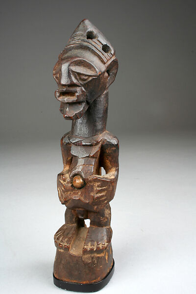 Figure, Wood, metal, Luba or Songye peoples 