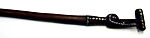 Walking Stick, Solomon Islands artist, Wood, chambered nautilus shell, paint, resin, Solomon Islands