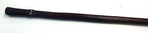 Walking Stick, Wood, chambered nautilus shell, paint, resin, Solomon Islands