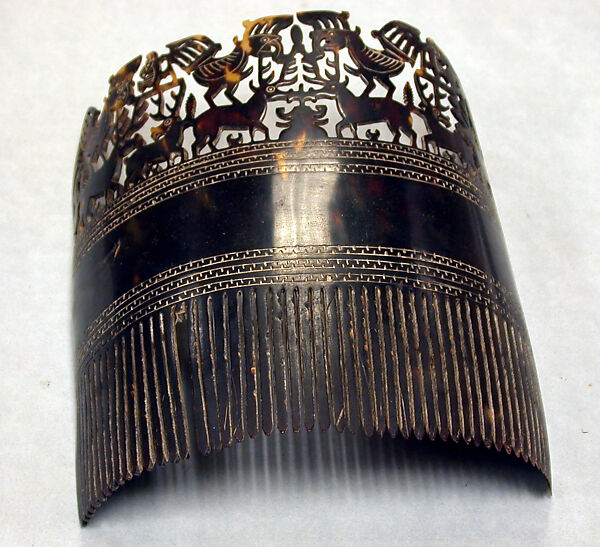 Woman's Ornamental Comb (Hai Kara Jangga), Turtle shell, Sumba Island 