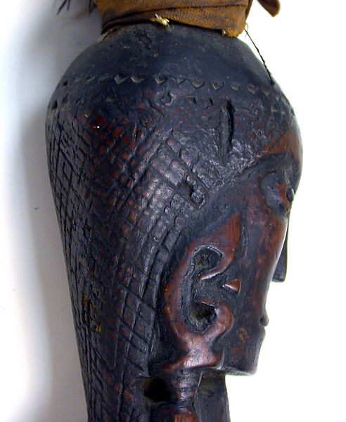 Ritual Staff (Tunggal Panaluan), Wood, feathers, tradecloth, Toba Batak people