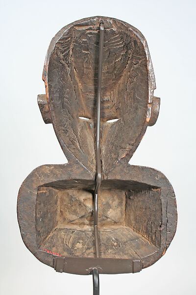 Mask: Female with Goiter, Okpoto artist, Wood, pigment, Okpoto peoples