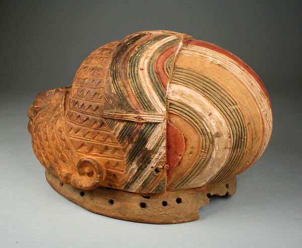 Helmet Mask (Egungun), Yoruba artist, Wood, pigment, Yoruba peoples