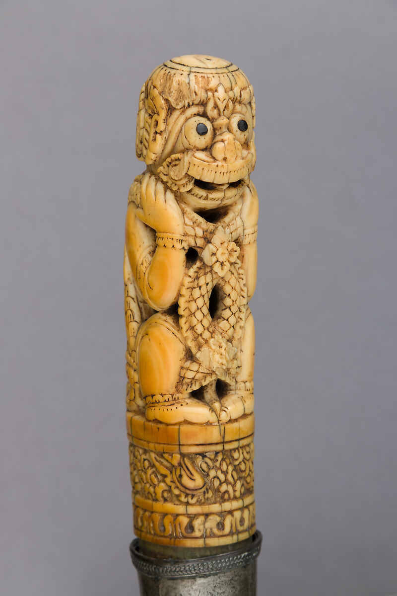 Dagger (Dha or Dah Hmyaung), Ivory, steel, Burmese