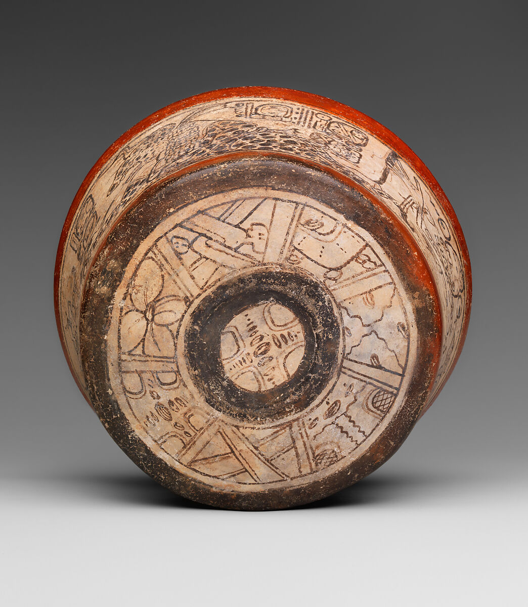 Bowl, Mythological Scene, Ceramic, Maya