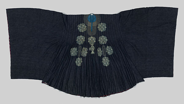 Ẹtù dámò àlàárì dàńdógó (man's ceremonial robe), Ijebu-Yoruba artist, Cotton, silk, dye, Ijebu-Yoruba peoples