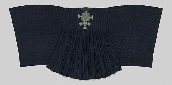 Ẹtù dámò àlàárì dàńdógó (man's ceremonial robe), Ijebu-Yoruba artist, Cotton, silk, dye, Ijebu-Yoruba peoples