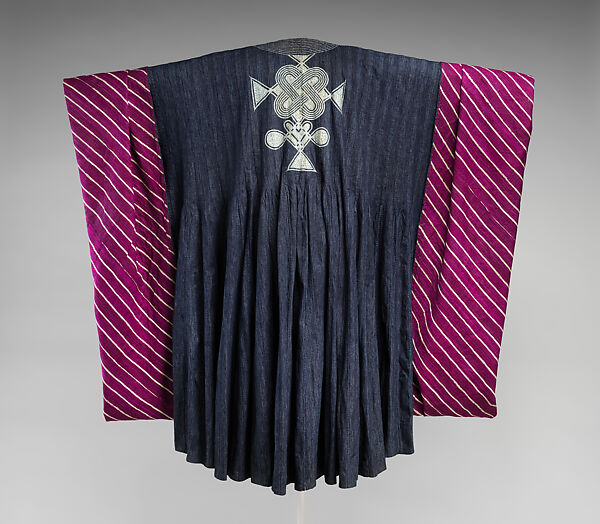 Ẹtù dámò àlàárì dàńdógó (man's ceremonial robe), Ijebu-Yoruba artist, Cotton, silk, dye, Ijebu-Yoruba peoples