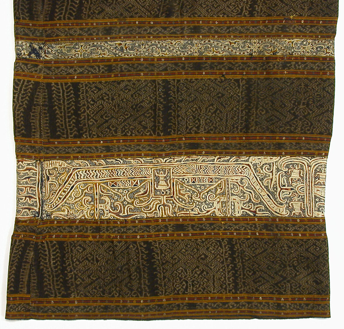 Woman's Ceremonial Skirt (Tapis), Cotton, silk, Lampung