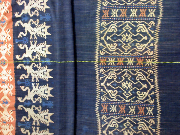 Man's Shoulder or Hip Cloth (Hinggi), Cotton, Sumba Island