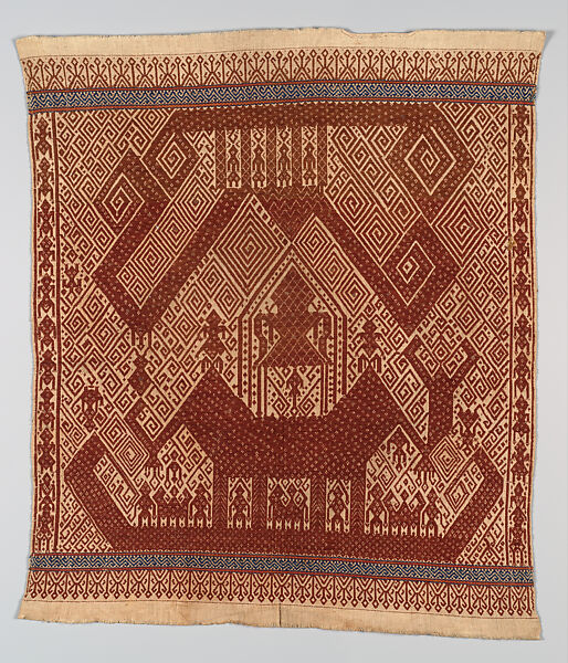 Ceremonial Textile (Tampan), Cotton, Lampung 