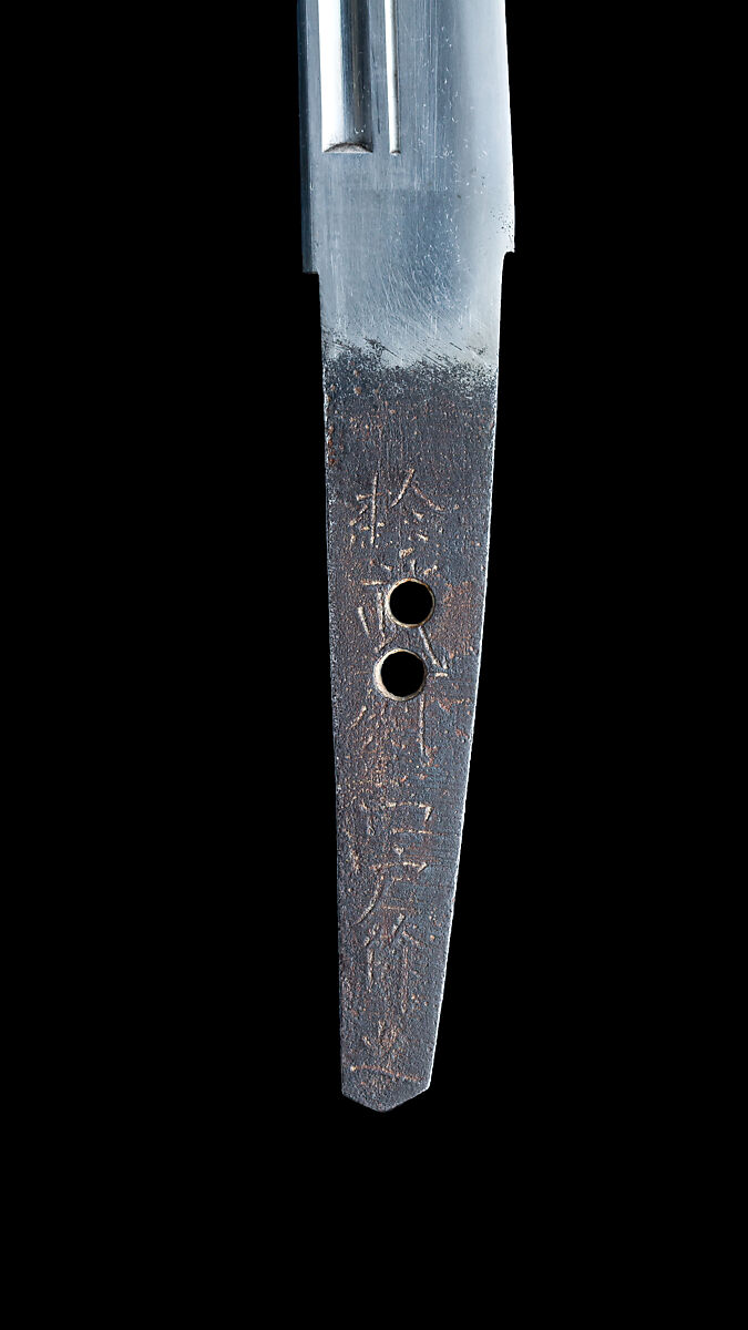 Blade and Mounting for a Dagger (Tantō), Steel, wood, lacquer, rayskin (samé), thread, copper-gold alloy (shakudō), gold, hiirodō, Japanese