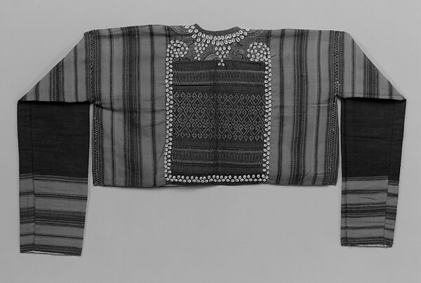 Jacket  for an Unmarried Woman, Cotton, gold and silver wrapped thread, silk, cowrie shells, glass sequins, Indonesia, Sumatra, Kauer