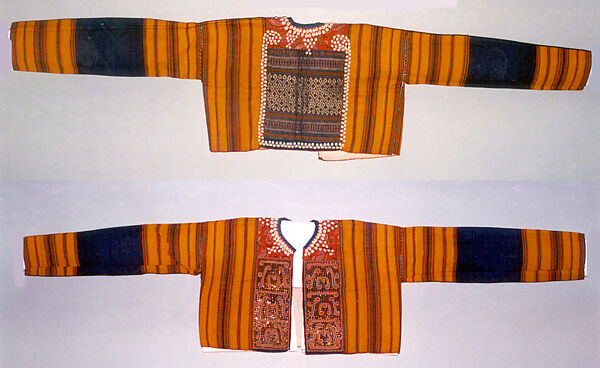 Jacket  for an Unmarried Woman, Cotton, gold and silver wrapped thread, silk, cowrie shells, glass sequins, Indonesia, Sumatra, Kauer 