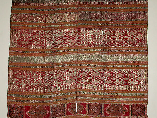 Shoulder Cloth (Selendang), Silk, metal wrapped thread, Sumatra