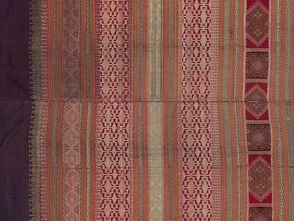 Shoulder Cloth (Selendang), Silk, metal wrapped thread, Sumatra