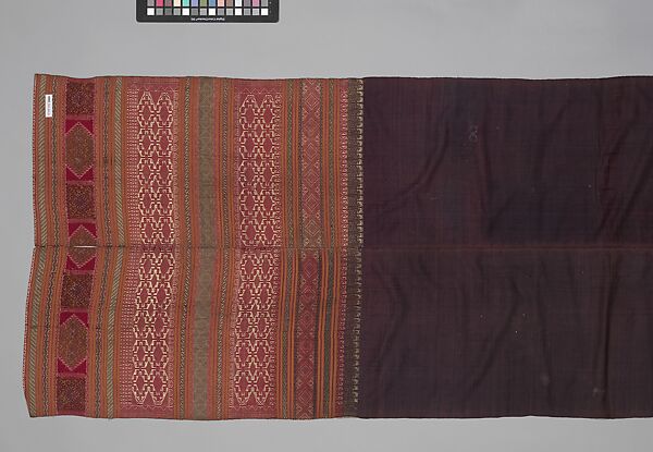 Shoulder Cloth (Selendang), Silk, metal wrapped thread, Sumatra
