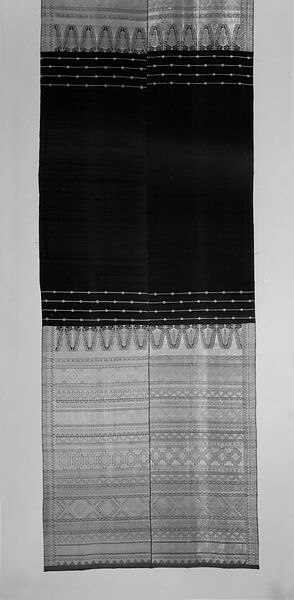 Headcloth or Scarf, Silk, gold wrapped thread, Minangkabau people 