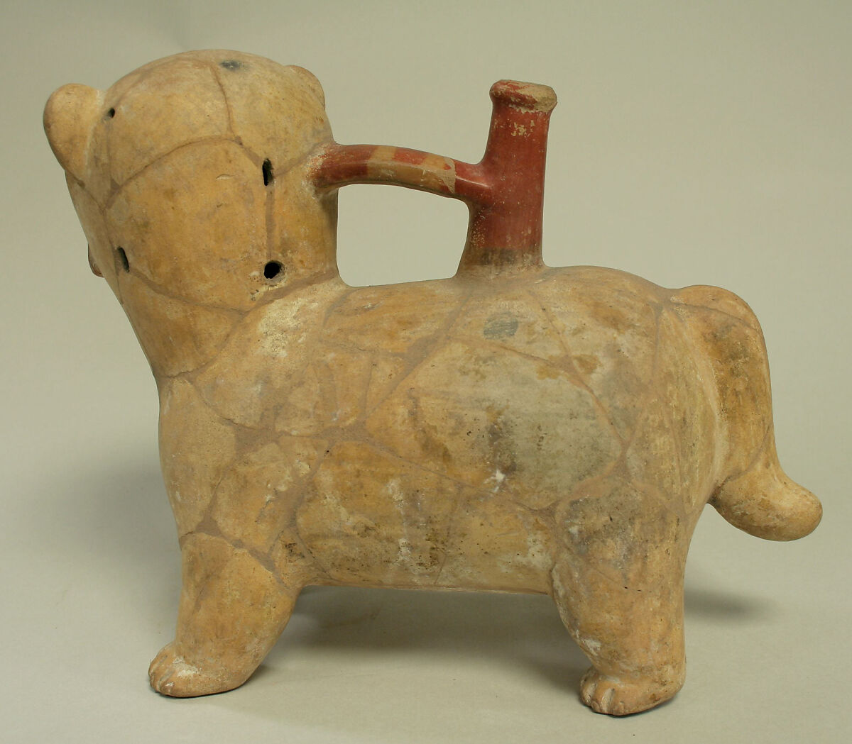 Spout and Bridge Vessel, Ceramic, Chorrera