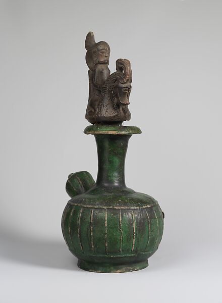 Perminangken (container for magical substances), Toba Batak artist, Wood, ceramic, Toba Batak peoples