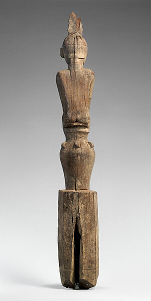 Hampatong (figure), Ngadju or Ot Danum artist, Wood, pigment, Ngadju or Ot Danum peoples