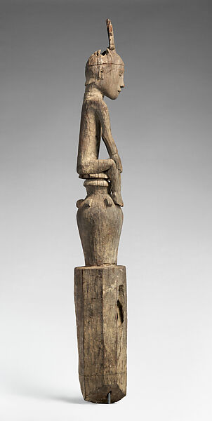 Hampatong (figure), Ngadju or Ot Danum artist, Wood, pigment, Ngadju or Ot Danum peoples