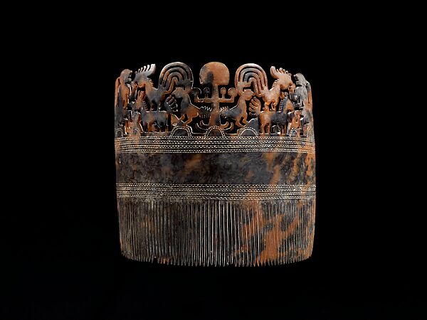 Woman's Ornamental Comb (Hai Kara Jangga), Turtle shell, Sumba Island 