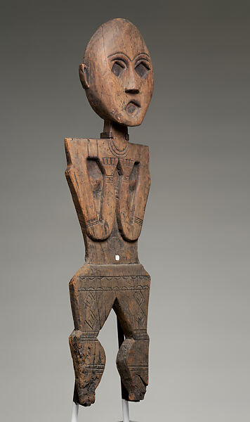 Padrarulj (ancestor figure), Paiwan artist, Wood, porcelain, Paiwan peoples