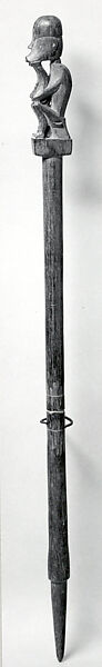 Pig-Trap Stick (Tuntun), Wood, Iban people 