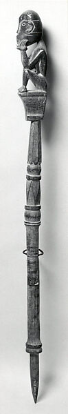 Pig-Trap Stick (Tuntun), Wood, Iban people 