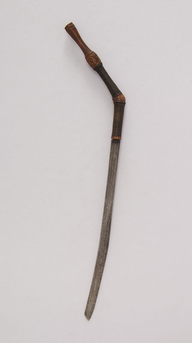 Knife (Pisau Raut), Wood, steel, Malayan 