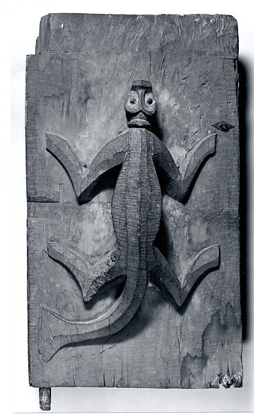 Granary Door, Wood, Karo Batak people (?)